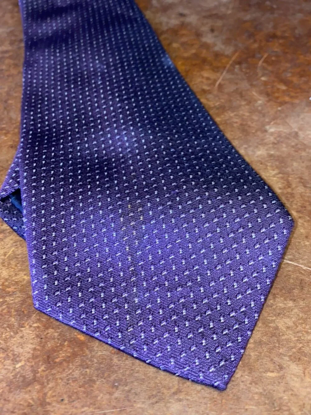 Polo Ralph Lauren Purple Necktie Tie 100% Silk Made in USA